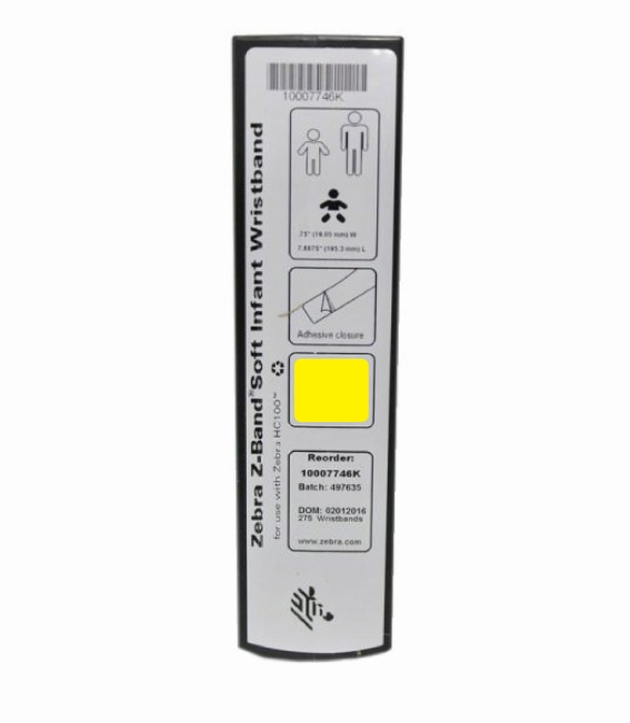 مچبند بیمار زبرا ZBand نوزاد زرد
